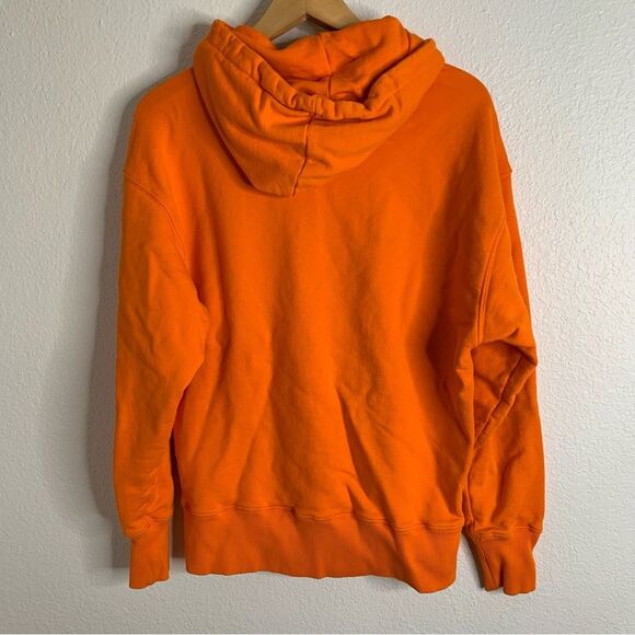 MSGM Mens Orange Hoodie Sweatshirt Extra Small - Picture 6 of 6